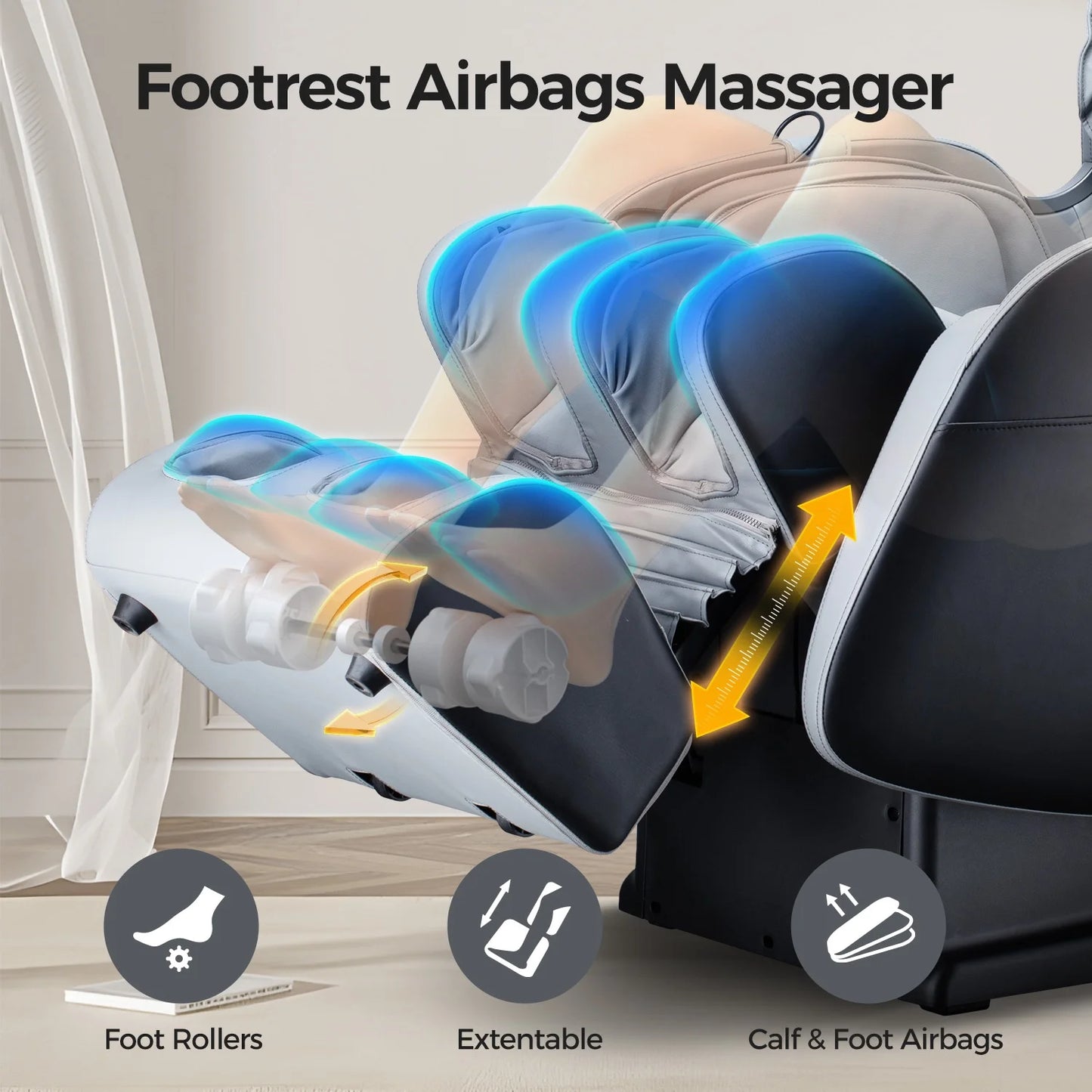 4D Massage Chair - Zero Gravity Shiatsu & Heat Therapy - SP!NECK™