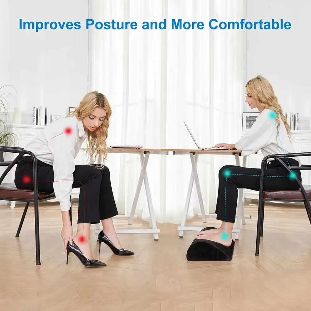 Comfort Foot Rest under Desk All-Day Pain Relief & Leg Support Stool under Desk Foot Rest Ergonomic for Home Office Work, Gaming