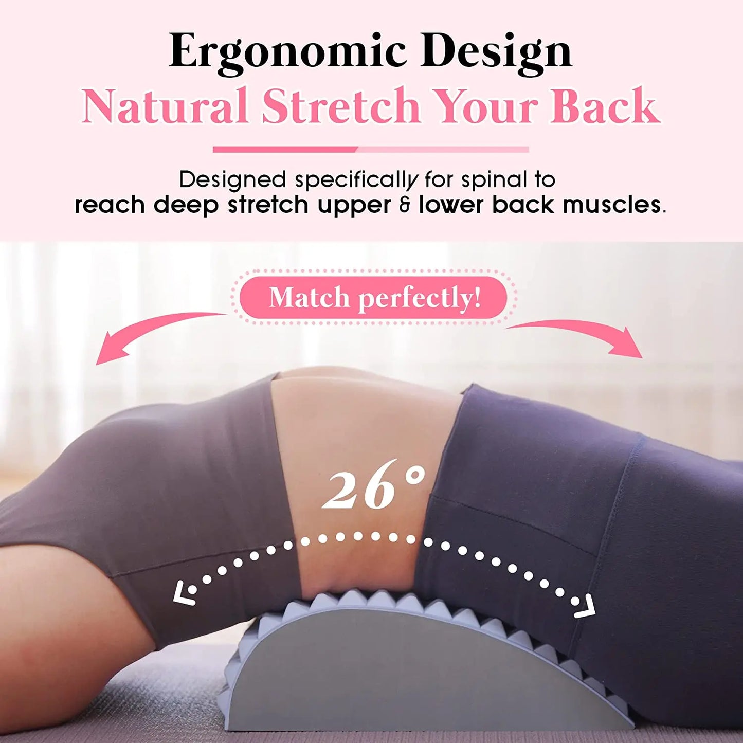 Back Stretcher Pillow - for Lumbar Support & Pain Relief - SP!NECK™