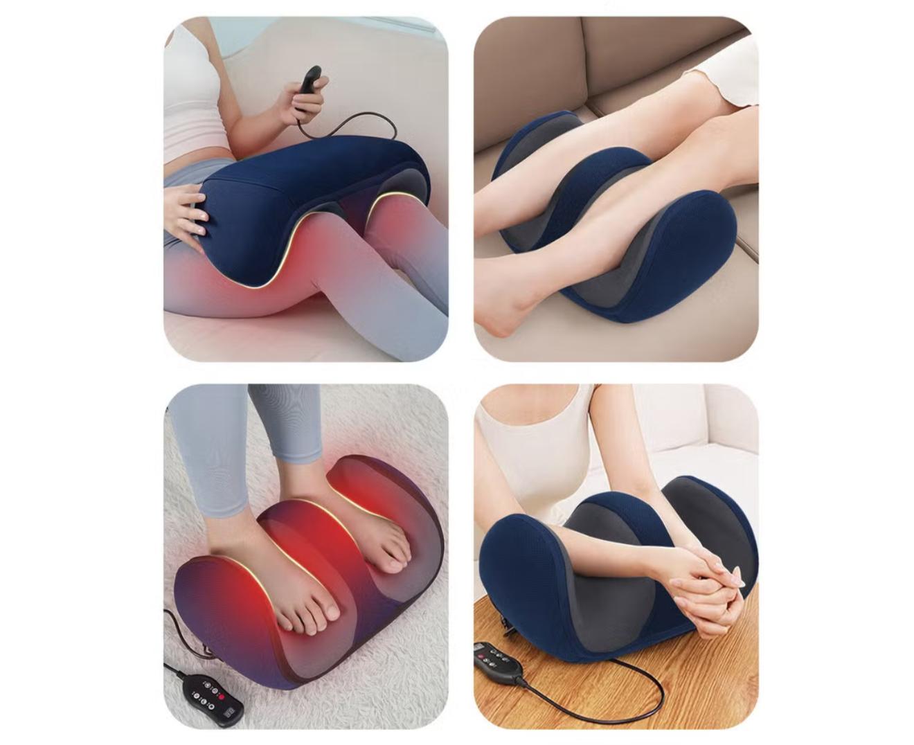 Extra Big Electric Foot Massager Hot Compress Shiatsu Kneading Leg Roller Kneading Calf Deep Relieve Fatigue Relaxation Muscle