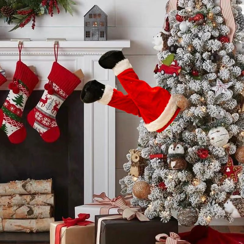 Christmas Santa Legs USB Christmas Scene Layout Animated Foot Christmas Ornament Christmas Tree Ornament Decorations For