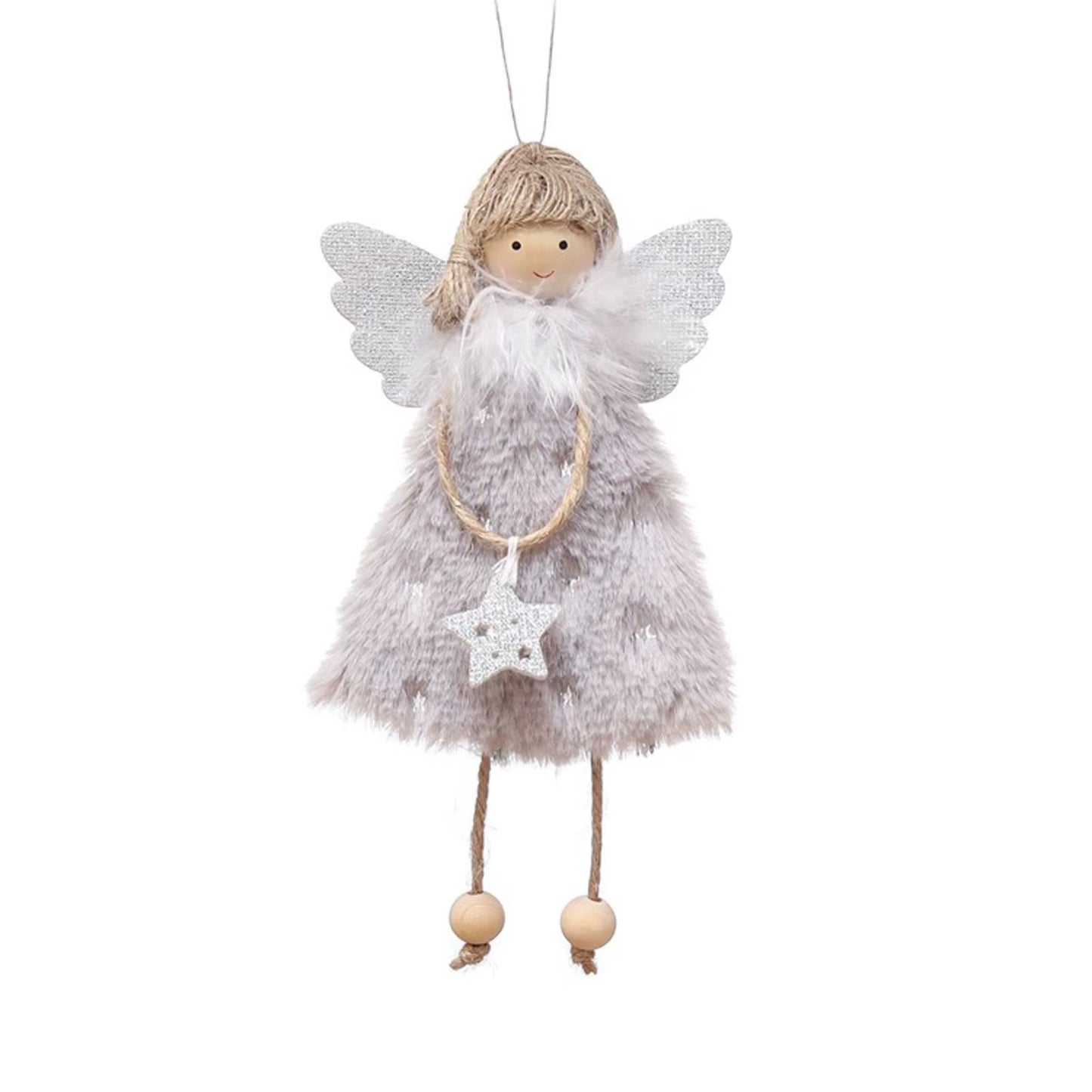 3PCS Christmas Tree Decorations Cute Angel Doll Girl Pendant Navidad 2024 New Year Christmas Tree Ornaments Xmas Gift for Kids