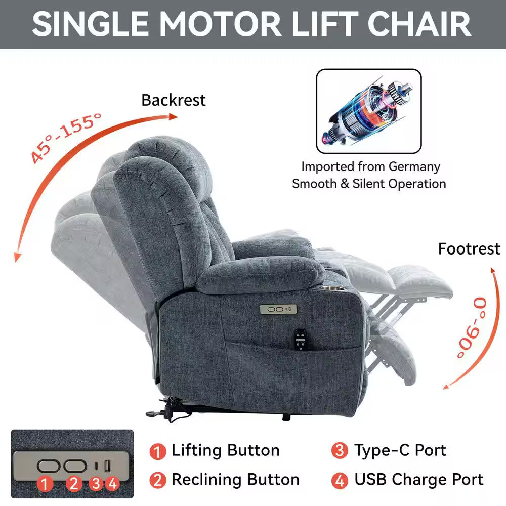 Electric Lift Recliner Chair - Massage, Heat - SP!NECK™