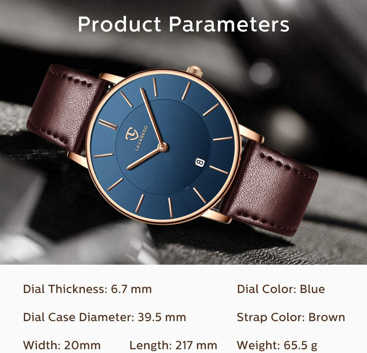 BEN NEVIS Watch, Mens Watch, Minimalist Fashion Simple Wrist Watch Analog Date with Leather Strap