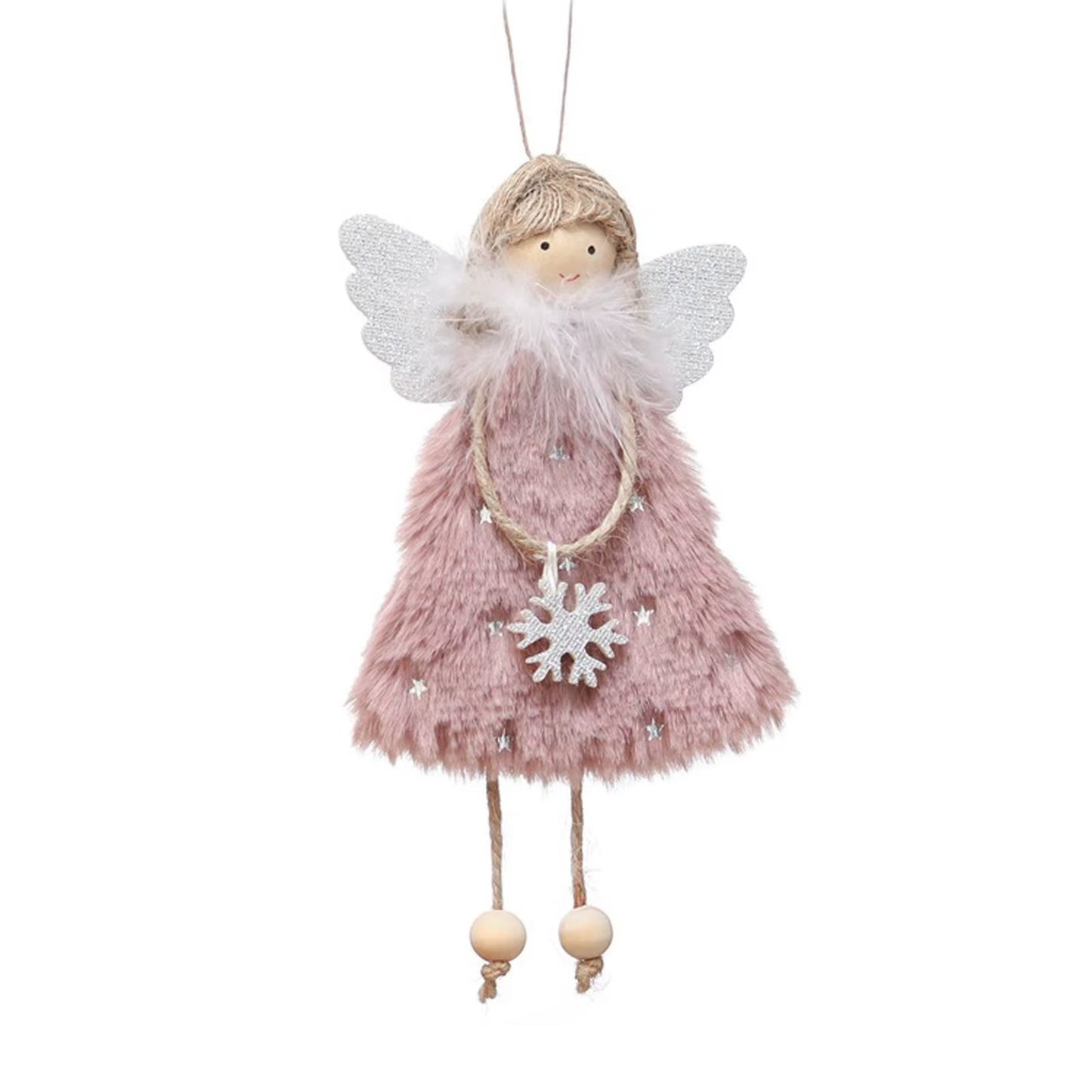 3PCS Christmas Tree Decorations Cute Angel Doll Girl Pendant Navidad 2024 New Year Christmas Tree Ornaments Xmas Gift for Kids