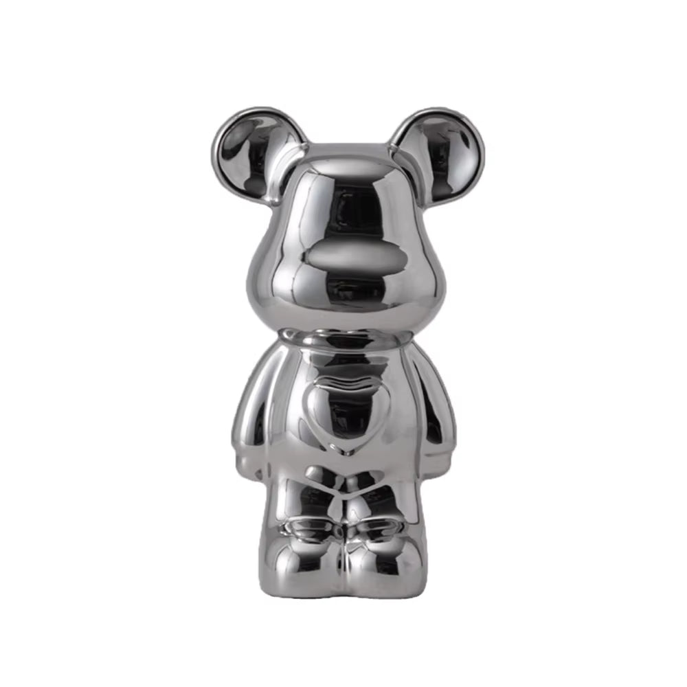 18-28CM European Electroplating Ceramic Care Bear Doll Ornament Home Desktop Living Room Decoration Ornament Decorative Figurine