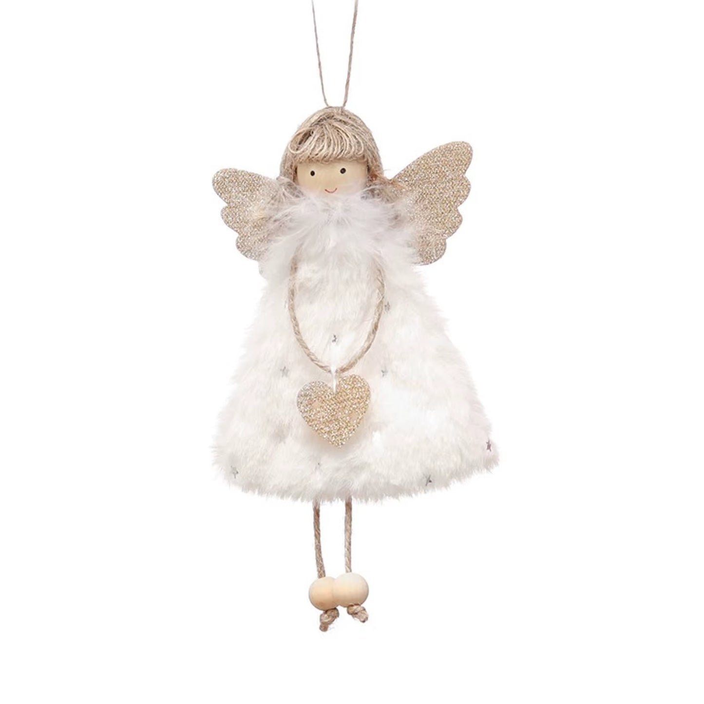 3PCS Christmas Tree Decorations Cute Angel Doll Girl Pendant Navidad 2024 New Year Christmas Tree Ornaments Xmas Gift for Kids