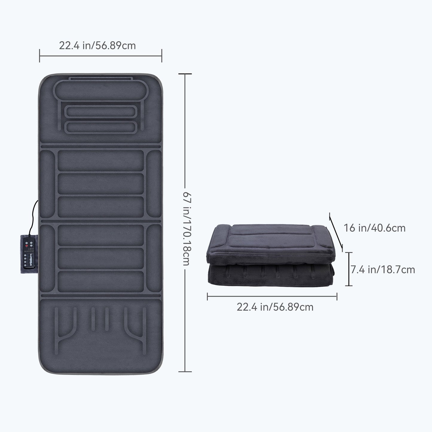 Full Body Heated Massage Mat - 10 Vibration Motors & Heat - SP!NECK™