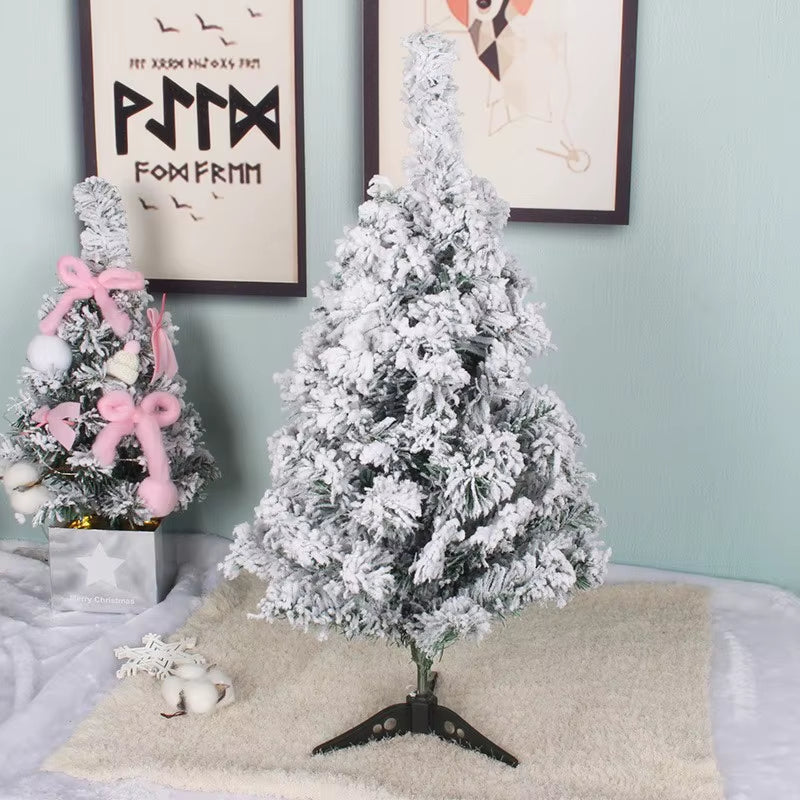 60Cm Christmas Tree Christmas Decoration PVC Small Tree Home Supplie Christmas Green Pink White Snow Desktop Decoration Ornament