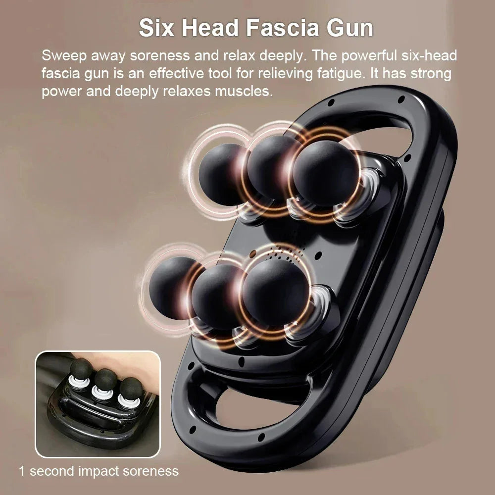 6 Head Massage Gun | Muscle Relief - SP!NECK™