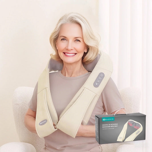 Deep Tissue Kneading Shiatsu Massager with Heat