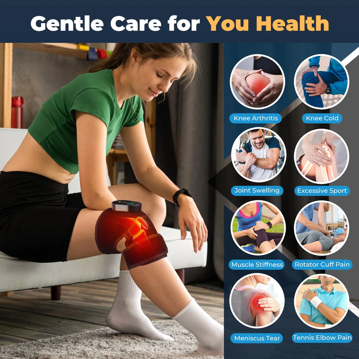 Heating Shoulder & Knee Brace | Heat Therapy & Pain Relief - SP!NECK™