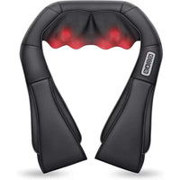U Shape Deep Kneading Electric Massage Pillow Shiatsu Neck and Shoulder Massager Heated Back Massager for Neck Waist Leg Body
