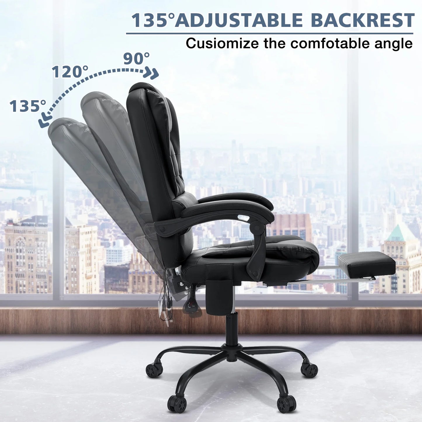 Massage Chair for Office and Home- Vibration and Lumbar Heat - SP!NECK™