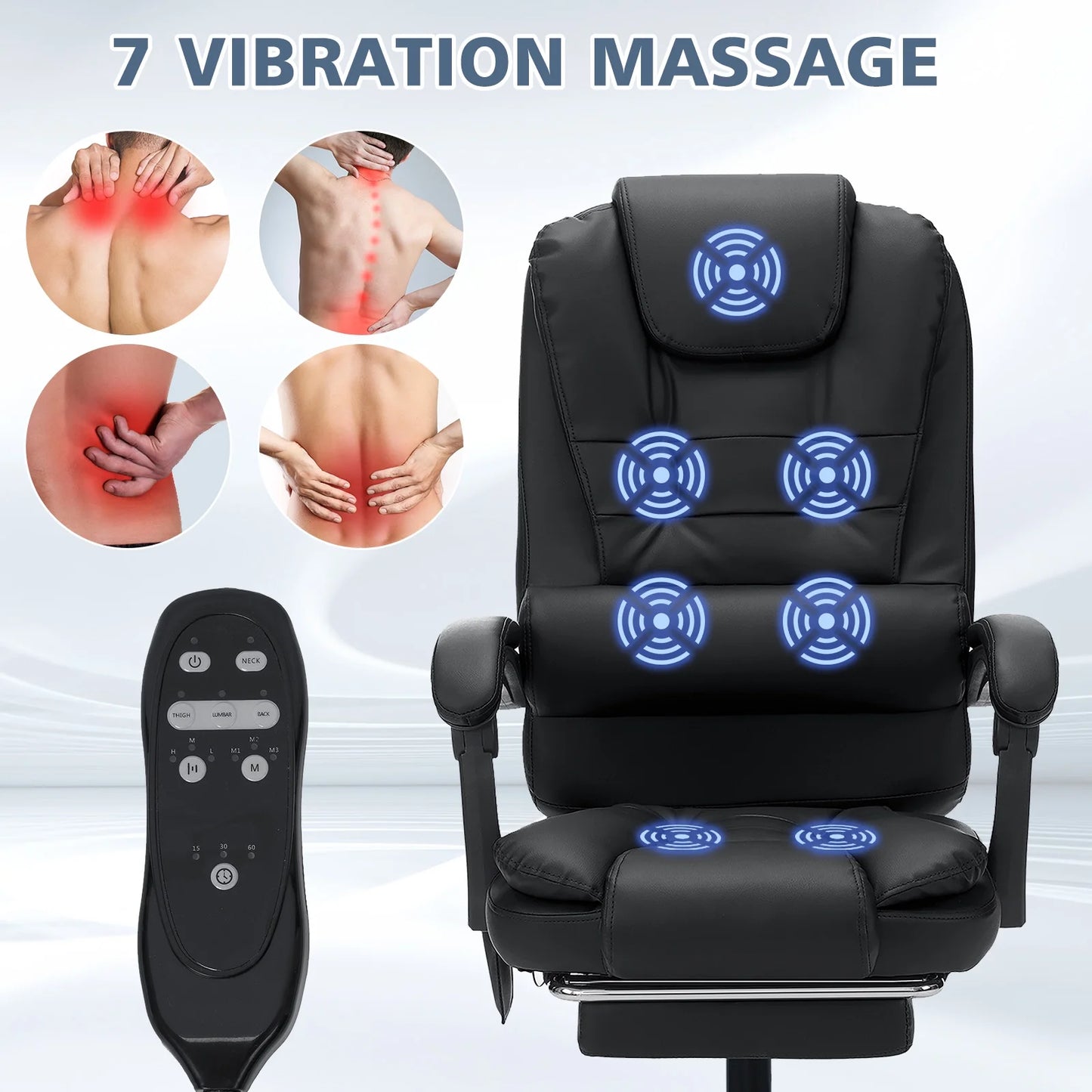 Massage Chair for Office and Home- Vibration and Lumbar Heat - SP!NECK™