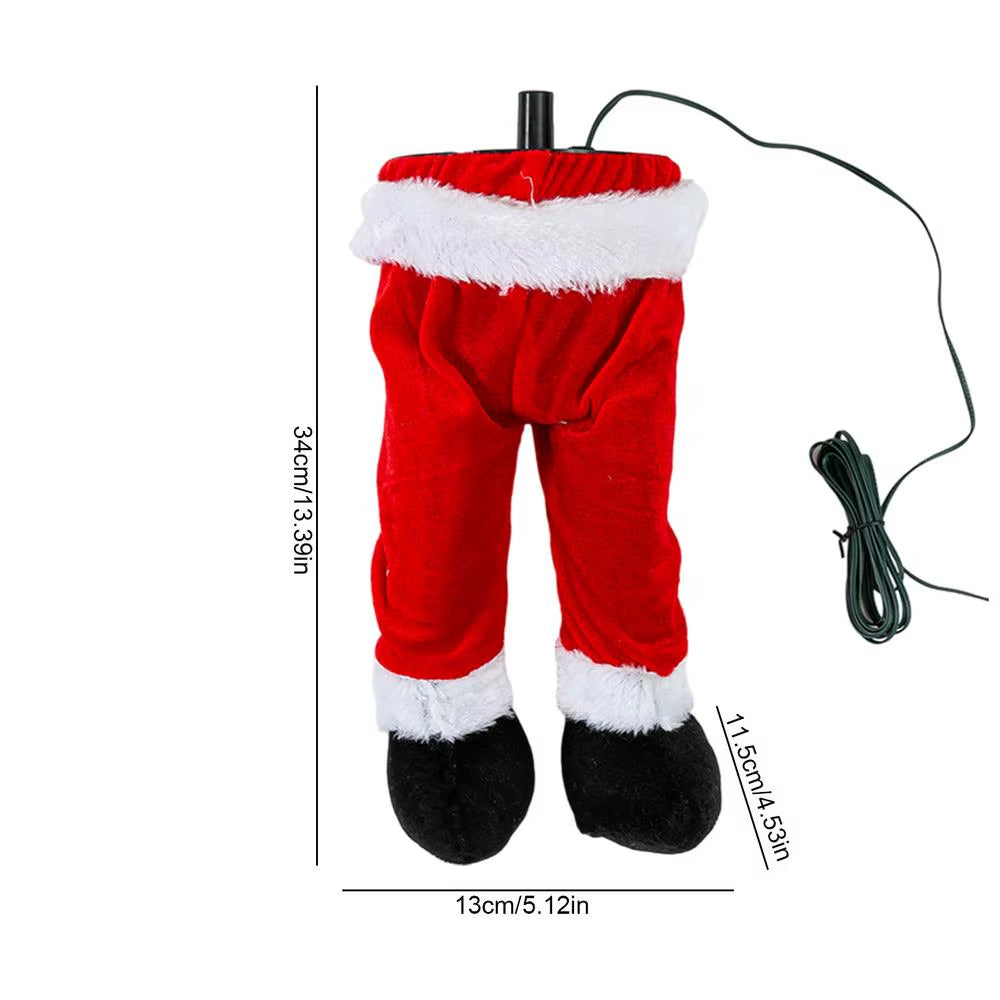 Christmas Santa Legs USB Christmas Scene Layout Animated Foot Christmas Ornament Christmas Tree Ornament Decorations For