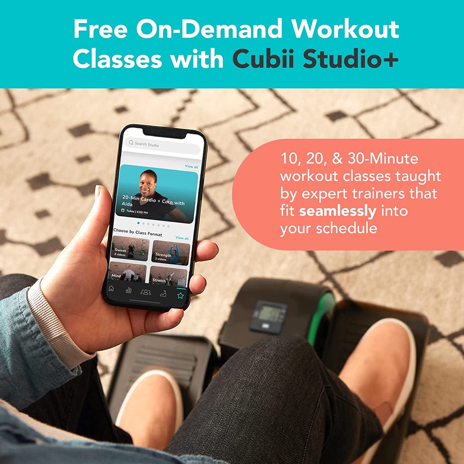 Seated Pedal Elliptical | Fitness Machine Office & Home - SP!NECK™ 