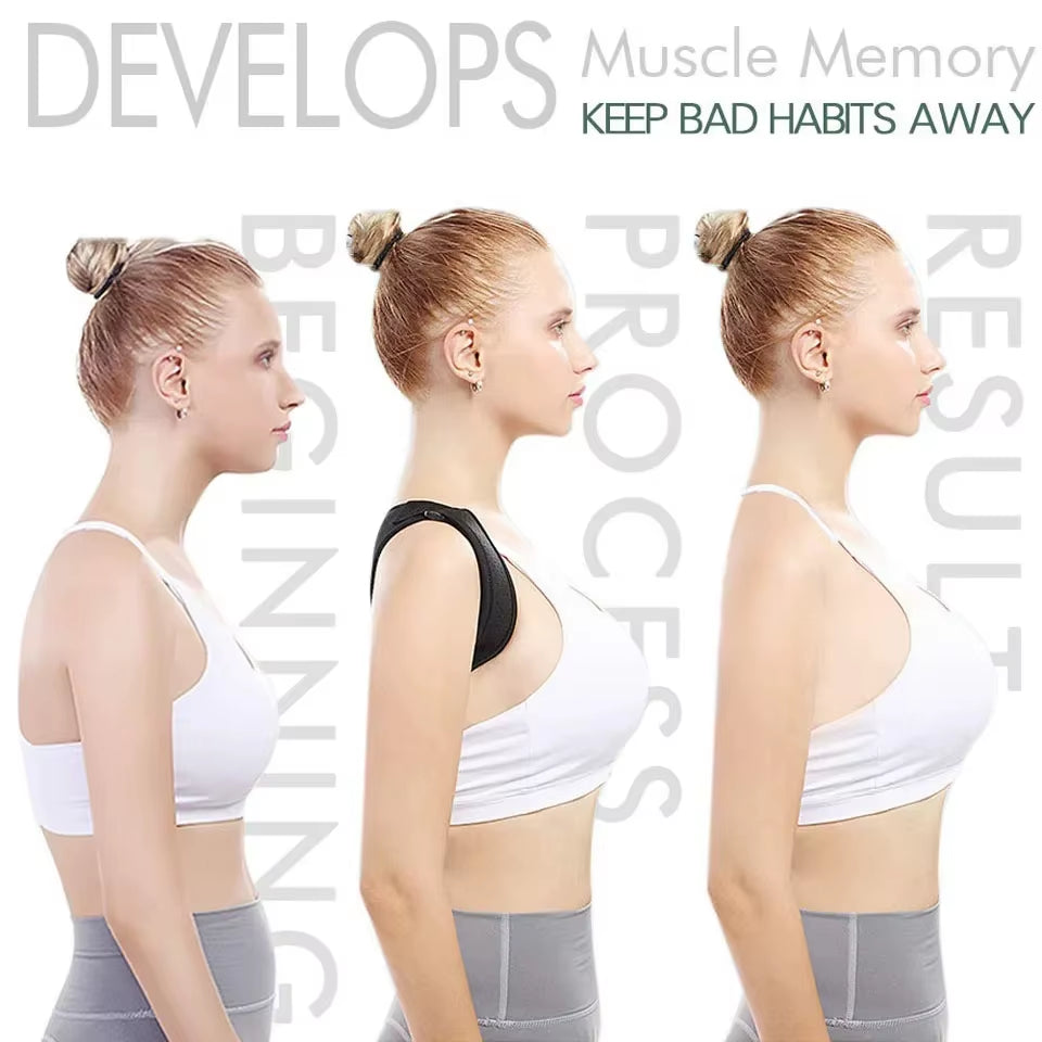 Posture Corrector Back Brace Adjustable Posture Brace for Upper Back Shoulder Back Pain Relief Trainer Spine Support - SP!NECK™ 