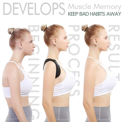Posture Corrector Back Brace Adjustable Posture Brace for Upper Back Shoulder Back Pain Relief Trainer Spine Support - SP!NECK™ 