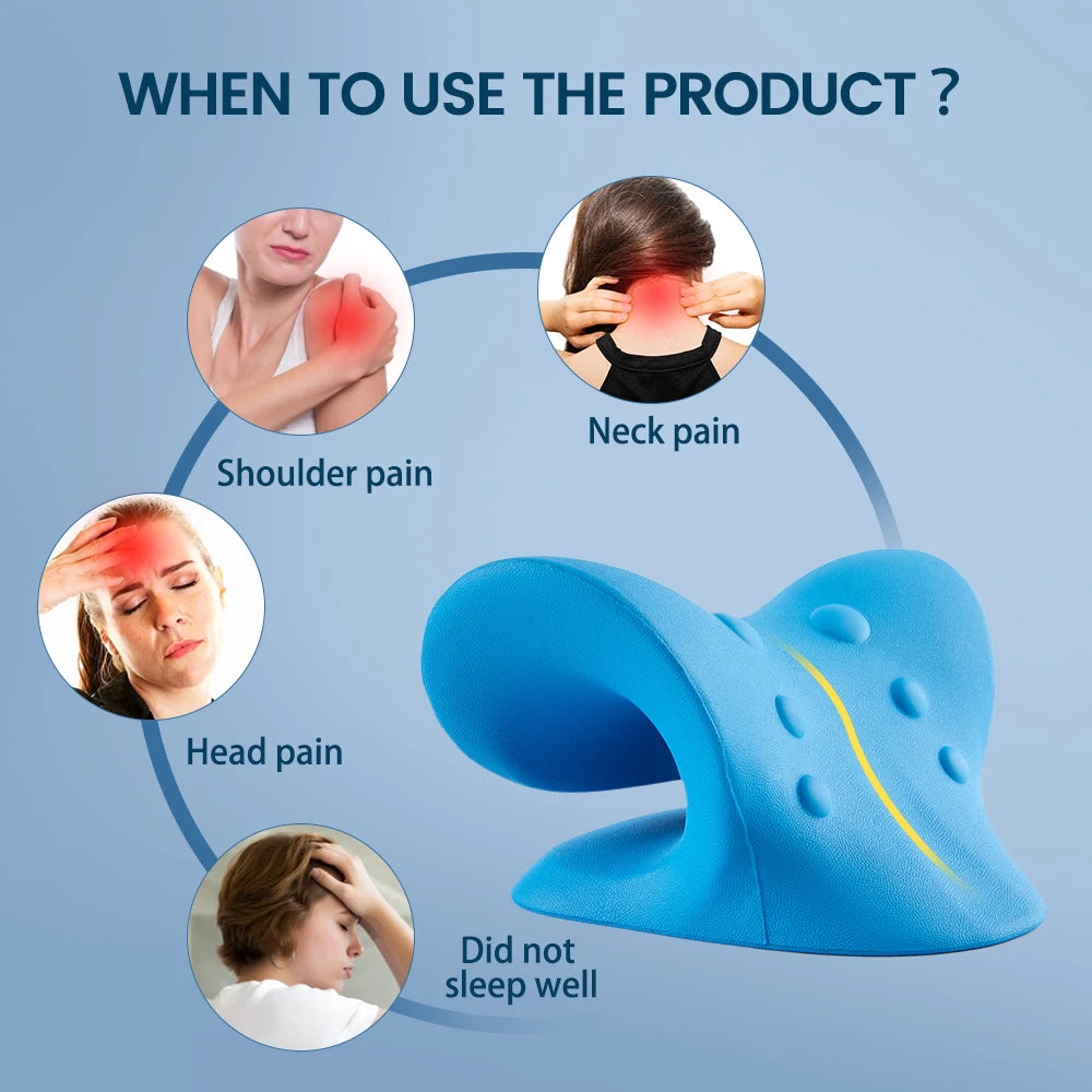 Heated Neck Stretcher for Neck Pain Relief Orthopedic Cervical 