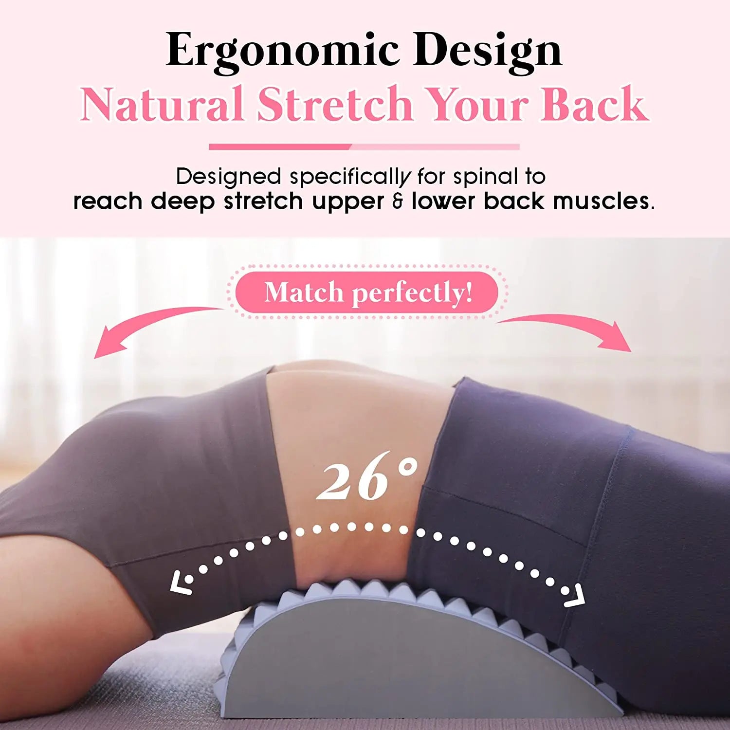 Back Stretcher Pillow - for Lumbar Support & Pain Relief - SP!NECK™ 