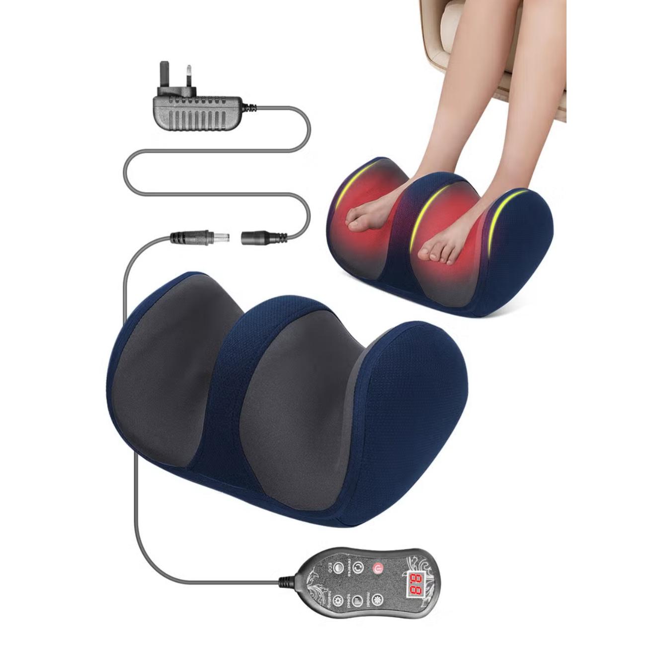 Extra Big Electric Foot Massager Hot Compress Shiatsu Kneading Leg Roller Kneading Calf Deep Relieve Fatigue Relaxation Muscle