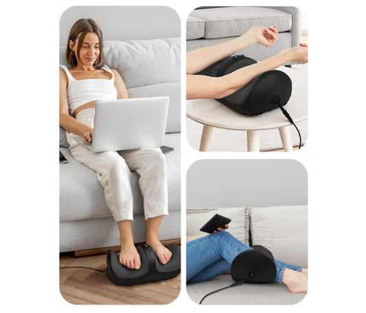 Extra Big Electric Foot Massager Hot Compress Shiatsu Kneading Leg Roller Kneading Calf Deep Relieve Fatigue Relaxation Muscle