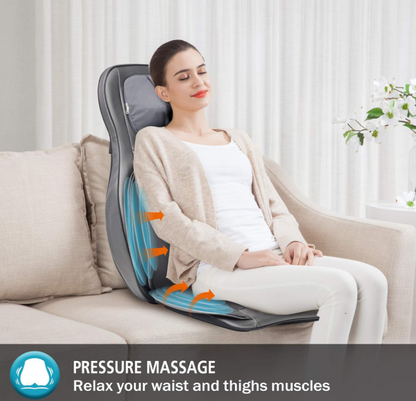 Comfier Shiatsu Massage Seat Cushion - Neck and Back Massager for Home Office Car