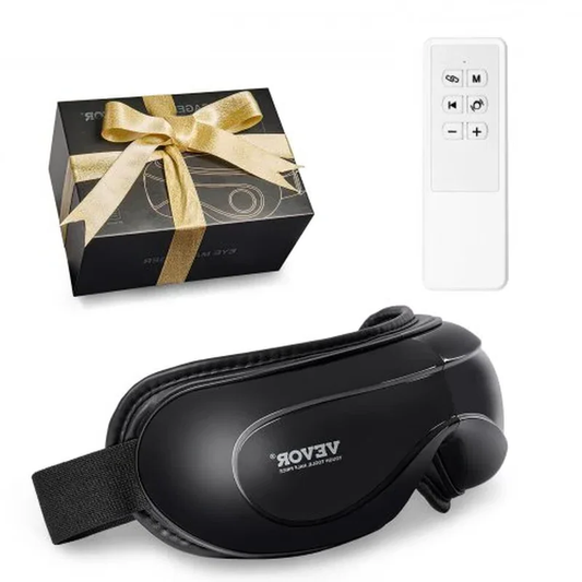 VEVOR Eye Massager with Heat & Remote Eye Care Device 5 Modes Bluetooth Music
