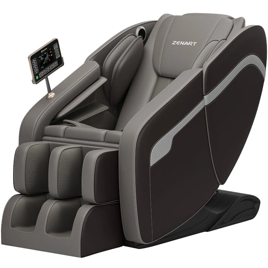 Massage Chair, Full Body Zero Gravity Massage Chair Recliner with Foot Massager, Brown - SP!NECK™ 
