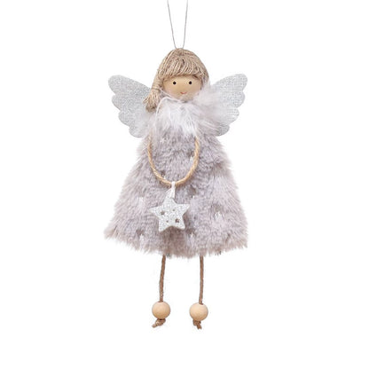 3PCS Christmas Tree Decorations Cute Angel Doll Girl Pendant Navidad 2024 New Year Christmas Tree Ornaments Xmas Gift for Kids