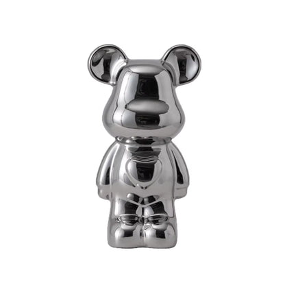 18-28CM European Electroplating Ceramic Care Bear Doll Ornament Home Desktop Living Room Decoration Ornament Decorative Figurine