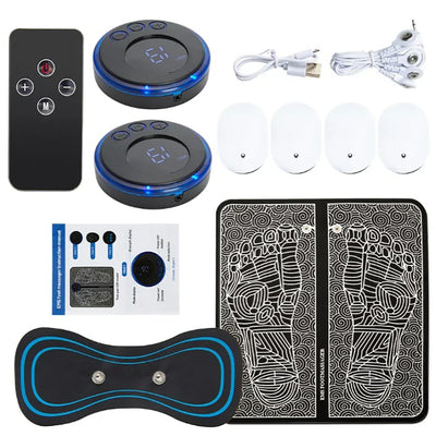 Electric Foot Massager Pad Electrostimulator Massage Mat EMS Muscle Massager Relax Feet Massage Fitness Masajeador USB Charging - SP!NECK™ 