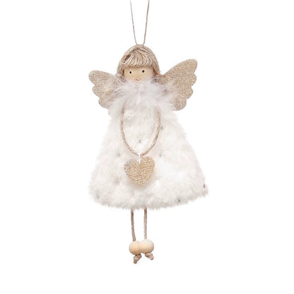 3PCS Christmas Tree Decorations Cute Angel Doll Girl Pendant Navidad 2024 New Year Christmas Tree Ornaments Xmas Gift for Kids