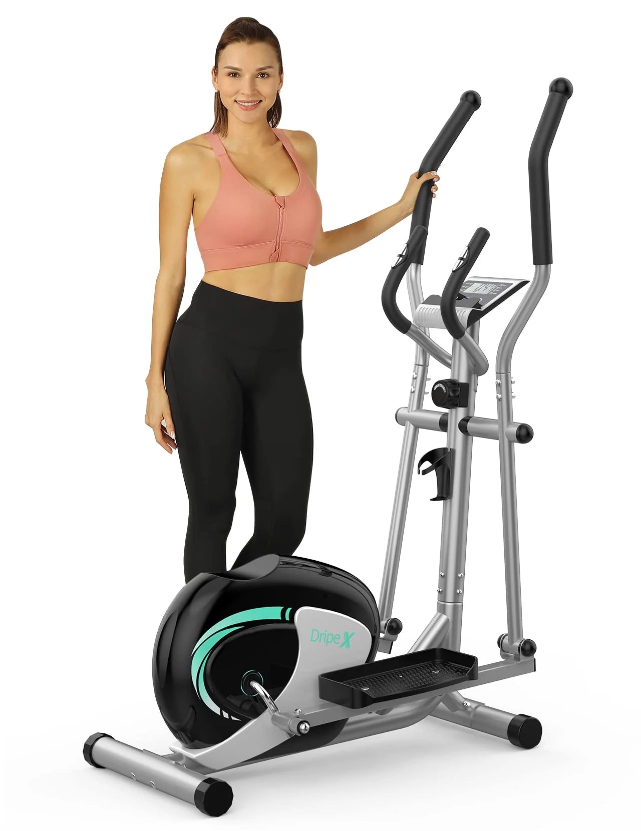 Elliptical Machine,  Magnetic Elliptical Trainer Fitness Equipment for Home Gym Cardio Workout 265Lb