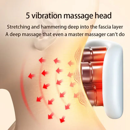 Smart Neck Massage Instrument Portable Shoulder Neck Massage Cervical Vertebra Health Care Vibrator Heating Compress Massage - SP!NECK™ 