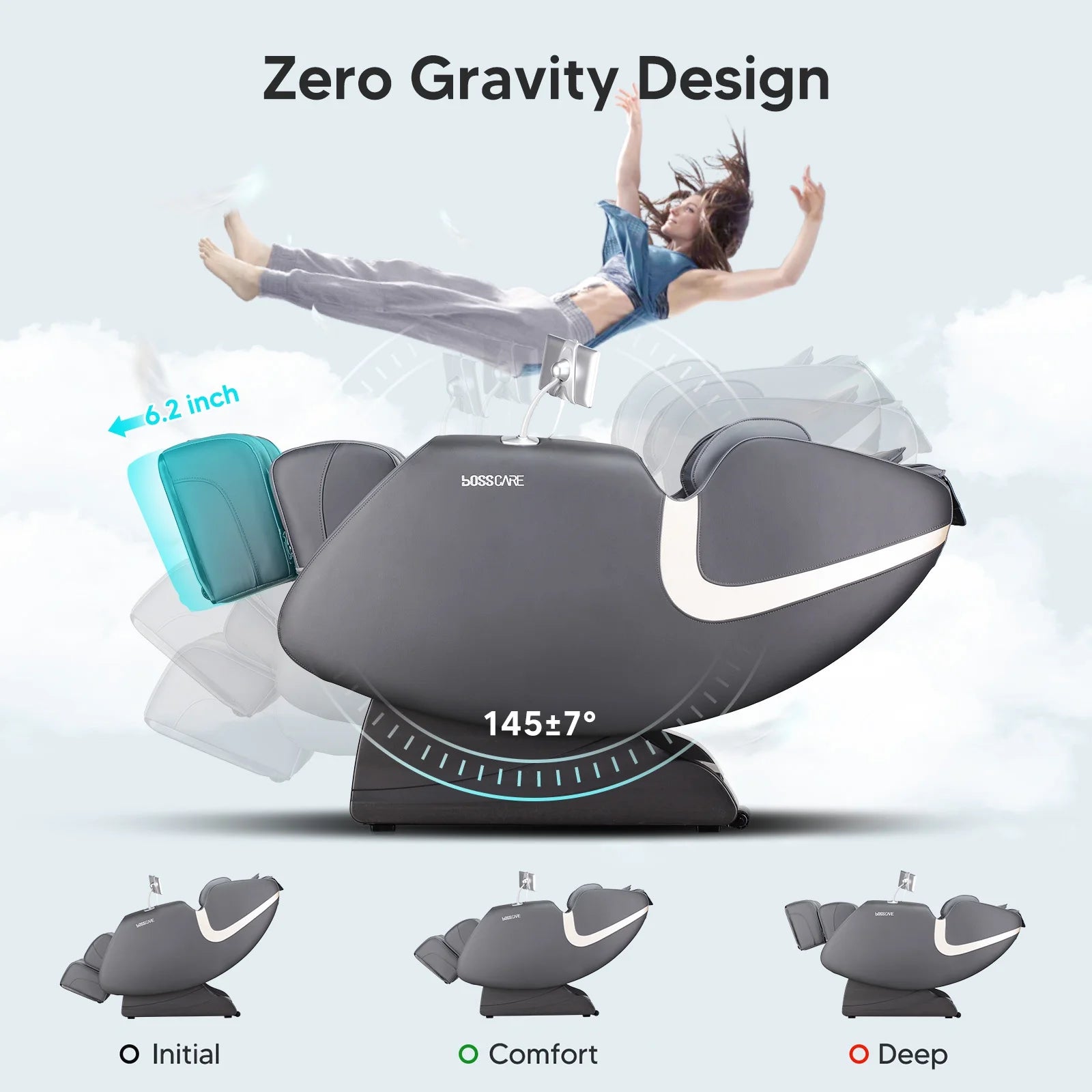Zero Gravity Full Body Massage Chair | Shiatsu Heat Therapy - SP!NECK™ 