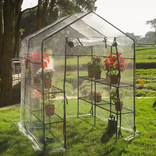 BLUU Greenhouse, Portable Green House Indoor and Outdoor Kit with Anchors and Ropes
