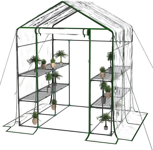 BLUU Greenhouse, Portable Green House Indoor and Outdoor Kit with Anchors and Ropes