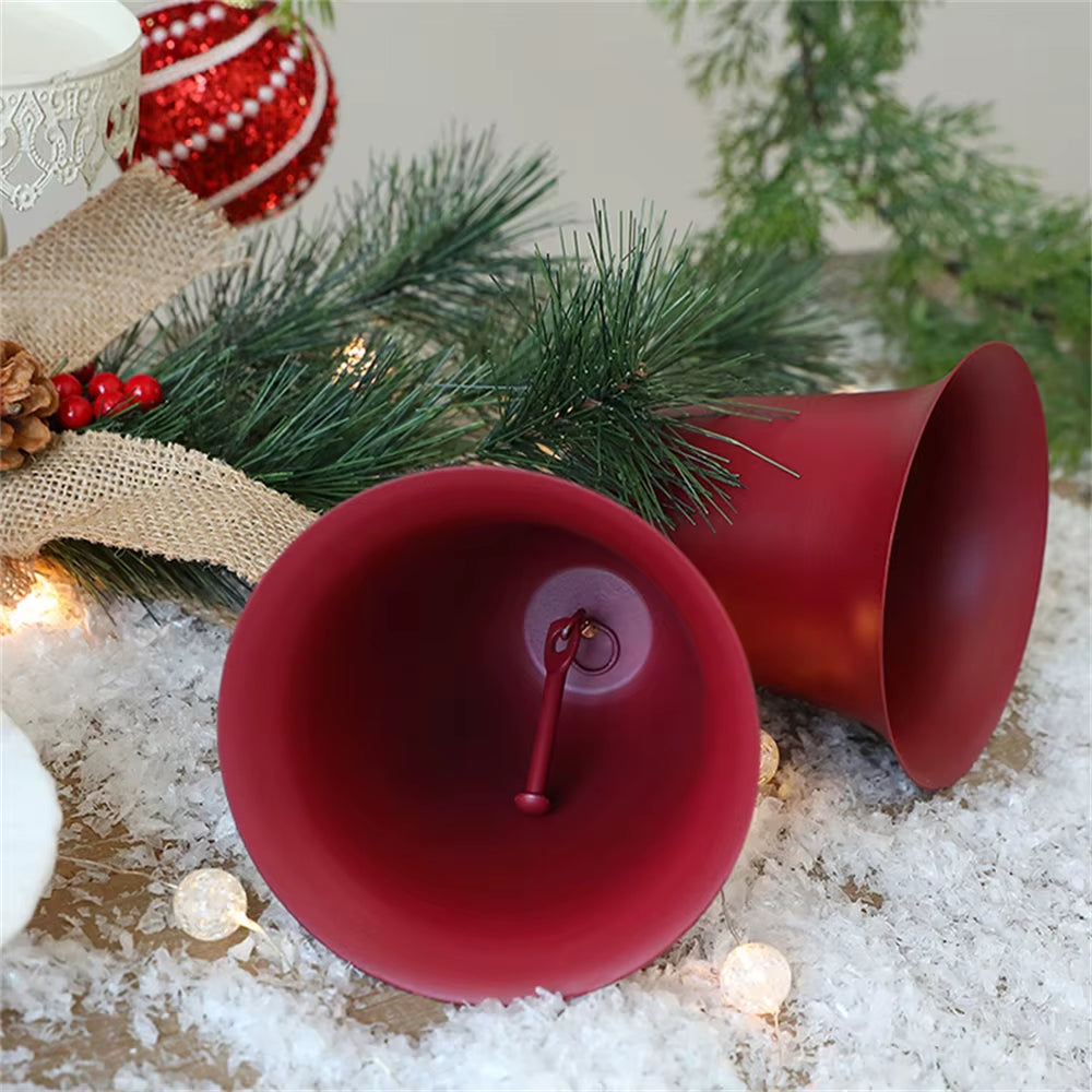 Christmas Wreath Pendant Christmas Home Shopping Mall Layout Pine Needle Double Bell Door Hanging Holiday Decoration Pendant