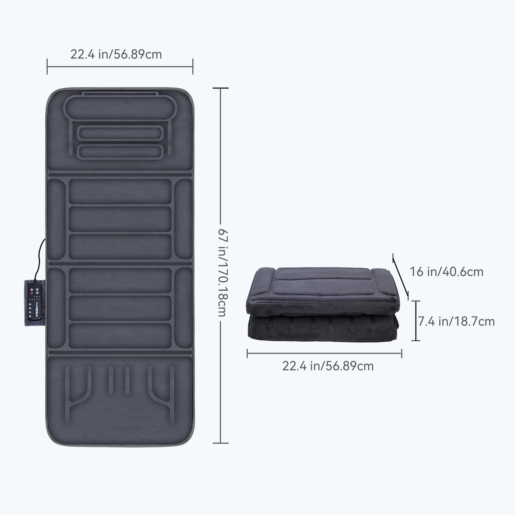 Full Body Heated Massage Mat - 10 Vibration Motors & Heat - SP!NECK™ 