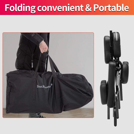 Folding Massage Chair - Portable with Carry Case & Face Cradle - SP!NECK™ 