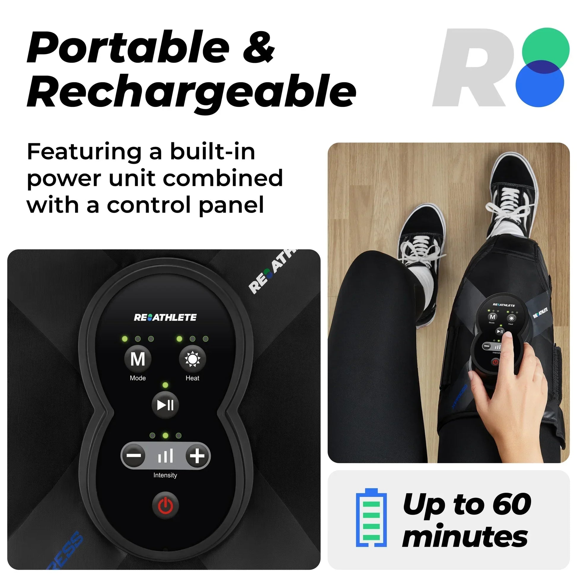 Xpress Rechargeable Knee Massager for Pain Relief, Leg Massager with Heat and Compression Relief - SP!NECK™ 