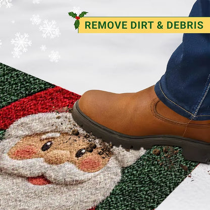 Christmas Door Carpet Merry Christmas Mat Festival Santa Claus Outdoor Decorations Home 2025 Navidad Xmas Ornament New Year 2026