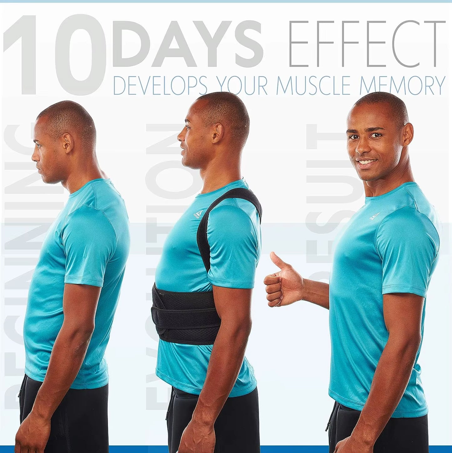 Back Brace Posture Corrector for Women and Men, Shoulder Straightener, Adjustable Full Back Support for Upper and Lower Back - SP!NECK™ 