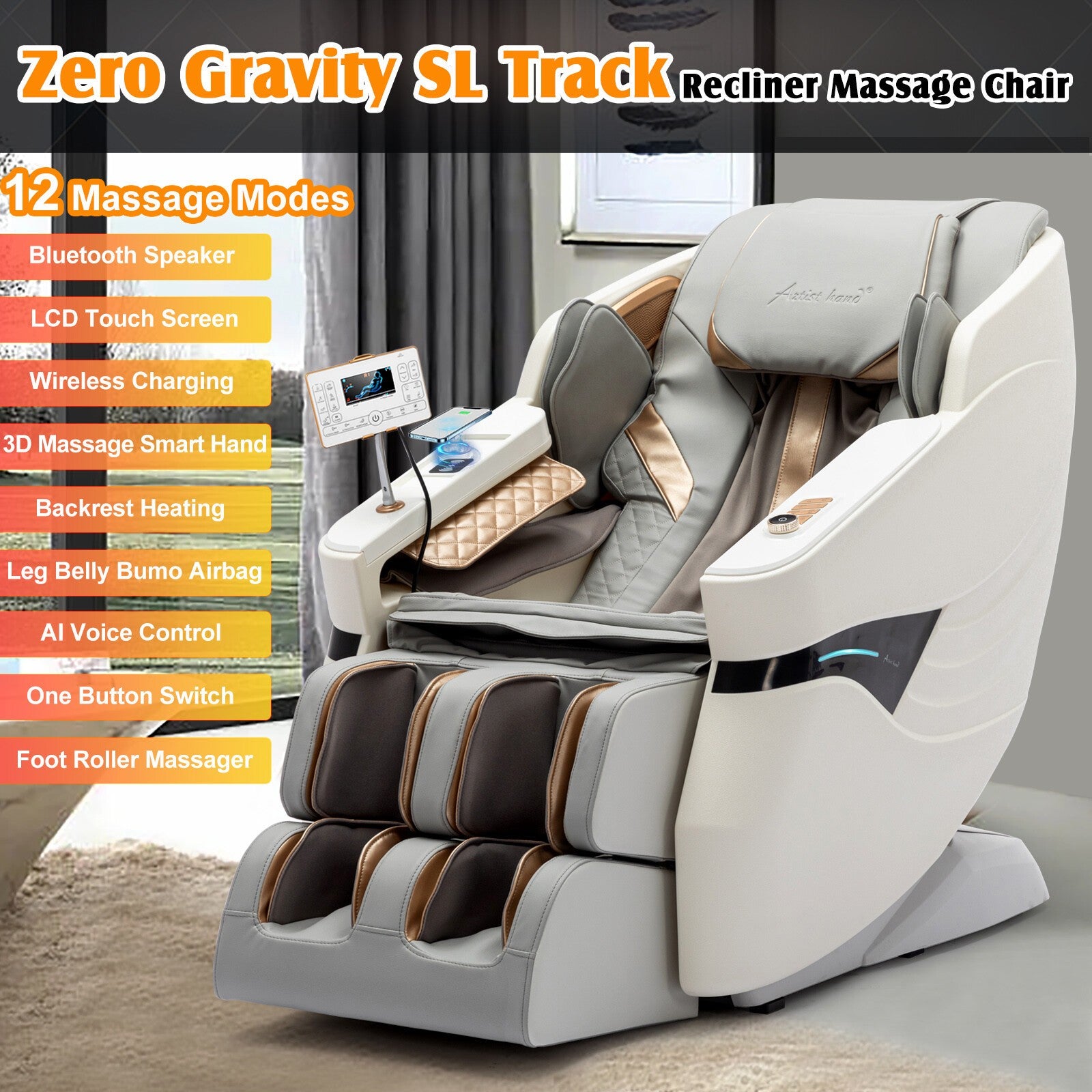 Full Body 3D Zero Gravity Massage Chair Recliner