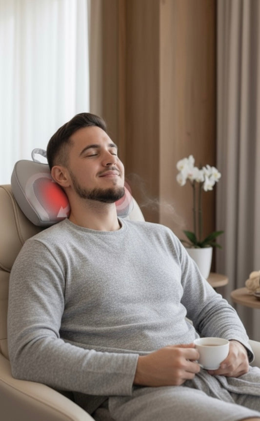 Back Massage Pillow with Heat - Shiatsu Kneading for Pain Relief | SP!NECK™