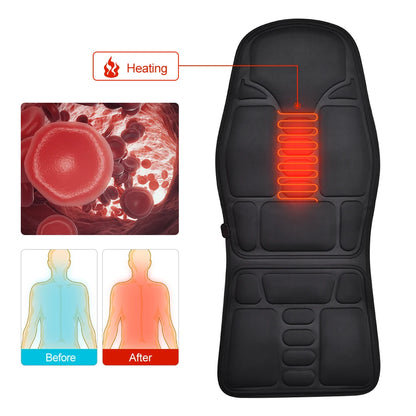 Massage Chair Mat with Electric Vibrating