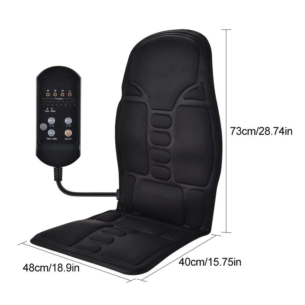 Massage Chair Mat with Electric Vibrating