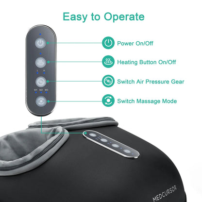 Shiatsu Foot Massager Machine with Heat Roller Muscle Relaxation Pain Relief Electric Fully Wrapped Foot Massage Massager Machine - SP!NECK™ 